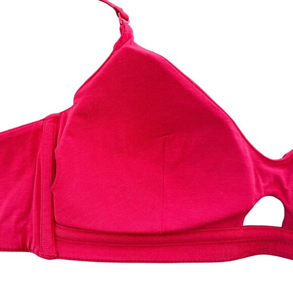 Neiwai Pure Comfort Soft Modal Triangle Bra 1.0 Red Sz 32A MSRP $38 - Picture 4 of 7